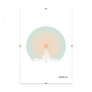 Clip keret 30x40 cm üveg