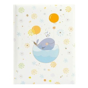 Goldbuch Little Whale kék vendégkönyv