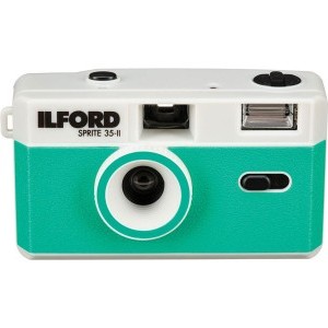 Ilford Sprite 35-II analóg fényképezőgép (ezüst-teal)