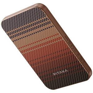 PITAKA Aramid Fiber Qi2 MagSafe Powerbank naplemente