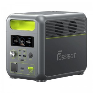 FOSSIBOT FBP1200 hordozható energiatároló állomás zöld