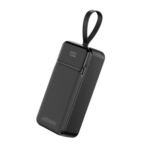 MOONX MP06 PD külső akkumulátor 65W 2xUSB-C + 2xUSB QC3.0 22.5W 30000mAh fekete