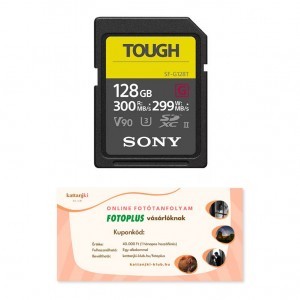 Sony SFG1TG 128GB SDXC + Kattanjki Klub online fotós kurzus - 40.000Ft értékű kupon