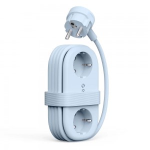 Orico AP3 65W GaN 6in1 hálózati elosztó 2x AC + 2x USB-A + 2x USB-C - Kék