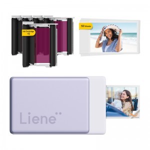 Liene Pearl Pro N200 2x3 hüvelykes hordozható fotónyomtató, lila