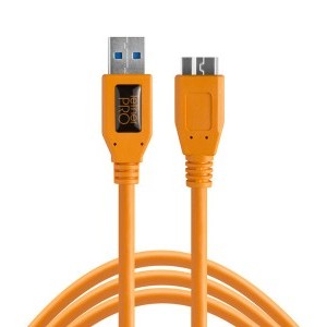 Tether Tools TetherPro USB 3.0 - Micro-B 4,6m Orange kábel