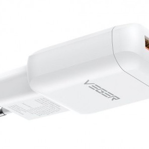 VEGER TR121 fehér hálózati USB-A + USB-C PD 45W töltő adapter + USB-C–USB-C 100W adatkábel