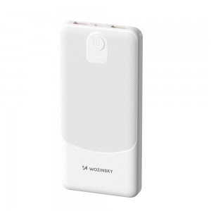 Powerbank Wozinsky Wpower WPBBK-3 10000 mAh 10W 2x USB-A 2A - fehér