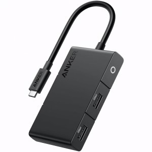 USB-C Hub Anker 332, 2 x USB-A - 2 x USB-C - 1 x HDMI, Fekete A8356G11