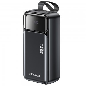 Awei PA-105 40000 mAh 22,5 W PD fekete powerbank