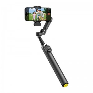 AOCHUAN V3 3 tengelyes okostelefon-gimbal AI érzékelővel, fekete