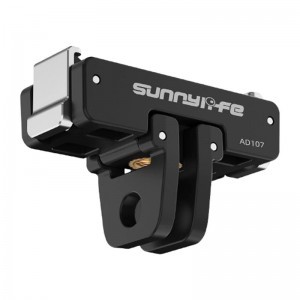 Sunnylife kétirányú gyorskioldó adapter Osmo Nano és Action 6 kamerákhoz, 1/4 hüvelykes rögzítéssel