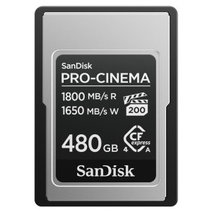 Sandisk 480GB Pro-Cinema CFExpress Type A memóriakártya
