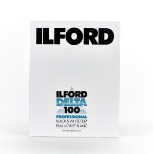 Ilford Delta 100 fekete-fehér síkfilm (4x5 inch) 10,2 x 12,7 cm / 25 lap