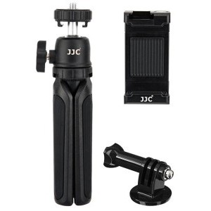 JJC TP-T1K mini állvány + okostelefon + GoPro adapter