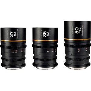 Laowa Nanomorph S35 Prime 3-Lens Bundle (27mm, 35mm, 50mm) (Amber) Sony E objektív szett