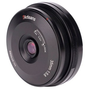 7Artisans 35mm f5.6 Panasonic/Sigma/Leica L fekete objektív