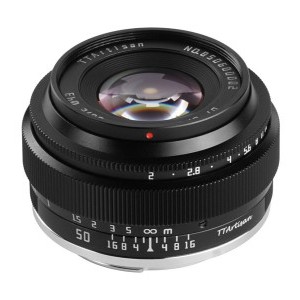 TTArtisan 50mm F2 objektív (Sony E bajonett) fekete