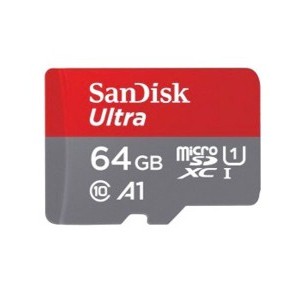 Sandisk 64 GB MicroSD Ultra 140mb/s CL10 UHS-I A1