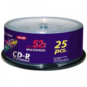 Fuji CD-R 700MB 52X hengeres, 25db
