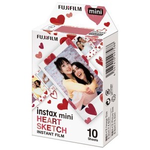 Fujifilm Instax Mini film (10/csomag) Heart Sketch