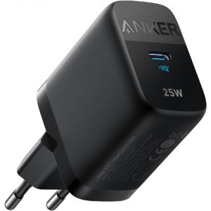 Anker 312 Ace 25 W-os hálózati töltő USB-C csatlakozóval, fekete A2642G11