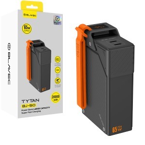  Blavec Powerbank 20000 mAh BJ-50 Tytan 65 W – 2x USB-C (PBBJ50A) fekete