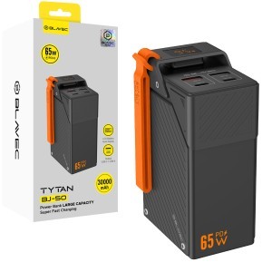  Blavec BJ-50 Tytan 30000 mAh 65 W fekete powerbank (PBBJ50B)