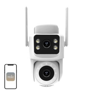 MOES WCM-Q29 Wi-Fi 8 MP-es kettős objektíves IP-kamera