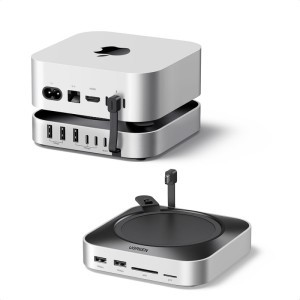 Apple Mac Mini M4 / Pro Szürke UGREEN CM841A (95094) 10 az 1-ben multifunkcionális hub