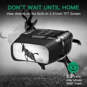 KF Concept éjjellátó távcső 4x digitális zoom, kijelző, videófelvétel (NV3180)-1