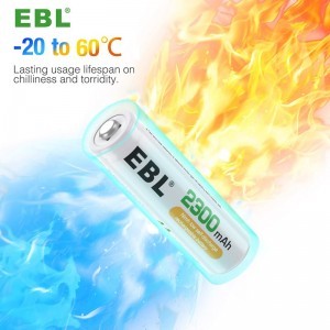 EBL ceruza akkumulátor AA 2300mAh 4db R6 NI-MH (LN-8111)-3