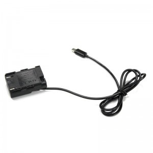 LP-E6 akkumulátor adapter - LP-E6 USB C folyamatos töltő akkumulátor (USBC-DRE6)-5