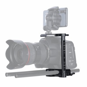 NICEYRIG Half Camera Cage BMPCC 6K Pro kamerához dupla 15mm rúd csatlakozással (454)-3