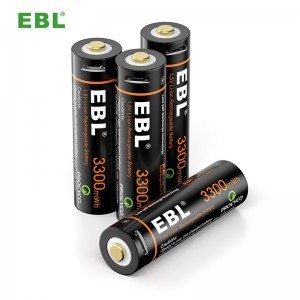 EBL 4db 1.5V AA USB-s akkumulátor 4 az 1-ben USB töltőkábellel (TB-1443)-4