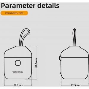 TELESIN Allin töltődoboz, kártyaolvasó 2db akkumulátorral GoPro Hero 9 / Hero 10 / Hero 11 / Hero 12 akciókamerához (GP-BTR-905-GY)-3