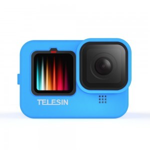 TELESIN kék szilikon védőtok GoPro Hero 9 / Hero 10 / Hero 11 / Hero 12 akciókamerákhoz (GP-HER-041-BL)-0