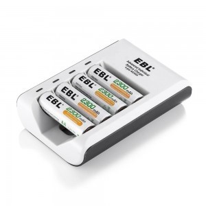 EBL micro USB-s akkumulátor töltő 4db foglalattal AA/AAA (LN-6420)-2