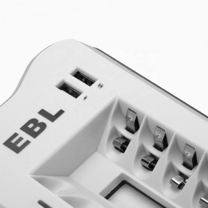 EBL 8 foglalatos akkumulátor töltő AA, AAA akkumulátorokhoz (LN-6428)-5