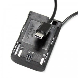 LP-E6 akkumulátor adapter - LP-E6 USB C folyamatos töltő akkumulátor (USBC-DRE6)-4