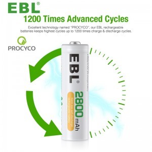EBL ceruza akkumulátor AA 2800mAh 4db NI-MH (LN-8112)-1