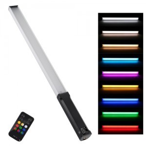 PULUZ RGB LED lámpa, fénycső beépített akkumulátorral, távirányítóval (PU460B)-0
