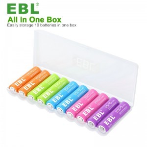 EBL ceruza akkumulátor AA 2500mAh 10db NI-MH (LN-CH8125)-1