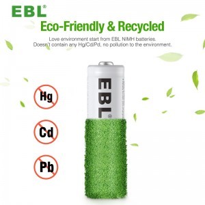 EBL ceruza akkumulátor AA 2300mAh 4db R6 NI-MH (LN-8111)-5