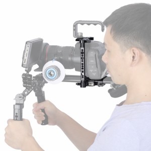 NICEYRIG Half Camera Cage BMPCC 6K Pro kamerához dupla 15mm rúd csatlakozással (454)-12