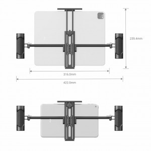 SmallRig tablet tartó dupla markolattal iPad-hez (2929B)-1