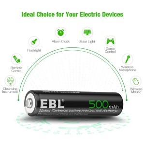 EBL 4db AAA 500mAh akkumulátor NI-CD (TB-AAA400)-1