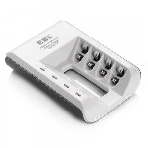 EBL micro USB-s akkumulátor töltő 4db foglalattal AA/AAA (LN-6420)-1
