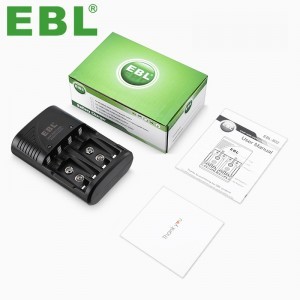 EBL 4 foglalatos AA/AAA/9V akkumulátor töltő (TB-6802ER)-1
